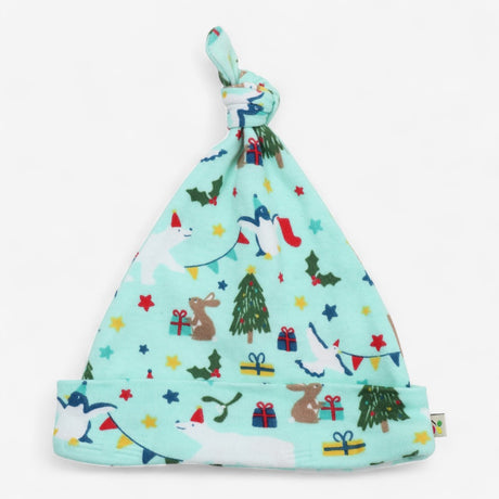 Baby Hat green Christmas friends 