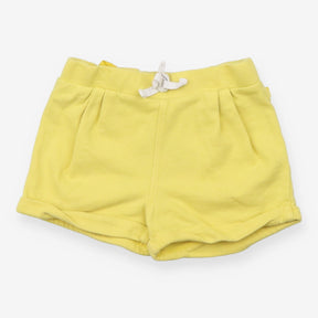 Adjustable Short Yellow with Decorative white stri