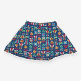 Skort blue flowers bees butterflies