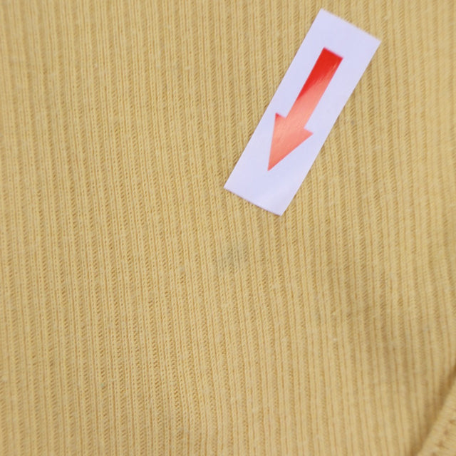 Bodysuit 5pcs Long Sleeve Ribbed Stripes & Plain