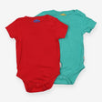 Bodysuits 2pc green red SS