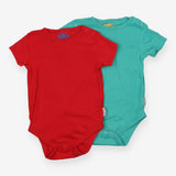 Bodysuits 2pc green red SS