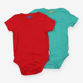 Bodysuits 2pc green red SS