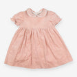 Dress Heirloom pink velvet SS flowers with silver 
