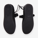 Plimsolls Black with Bow