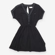 Dress black keyhole back