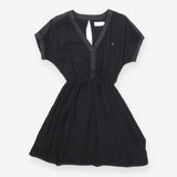 Dress black keyhole back