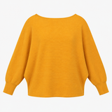 Jumper Mustard Yellow Fine Ribbed Batwing Jumper