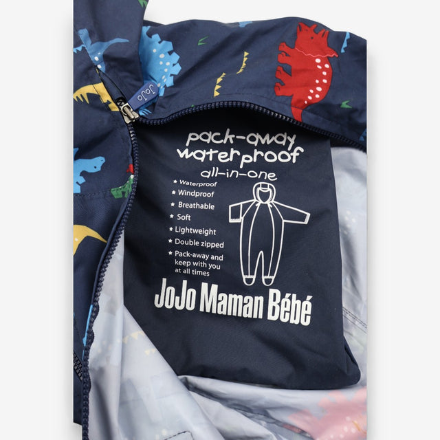 Puddlesuit packaway navy dinos
