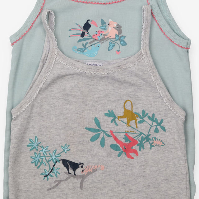 Vests Grey and Blue Animals