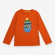 T-Shirt Long Sleeve Orange Abominable Snowman
