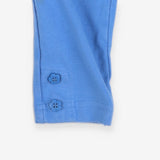 Light Blue Leggings Flower Buttons