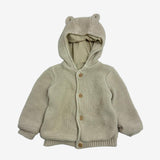 Cardigan Knit Hooded Toffee