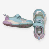 Velcro Trainer tidal Shell Leather and Light Blue 