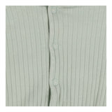 Romper green ribbed tie waist