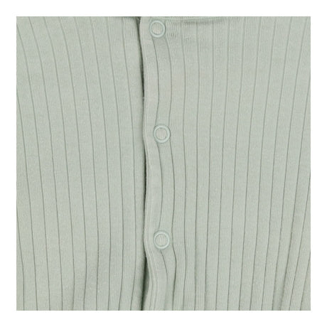 Romper green ribbed tie waist