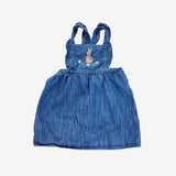 Flopsy rabbit denim pinafore