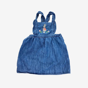 Flopsy rabbit denim pinafore