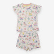 Pyjama White with Horses, Rainbows and Tepees