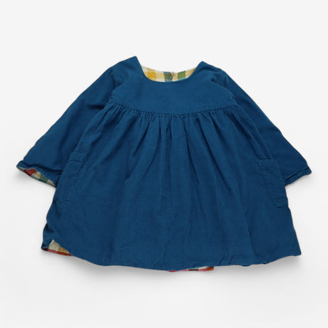 Reversible blue cord dress