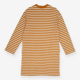 Striped Oversized Long Sleeve T-Shirt Dress