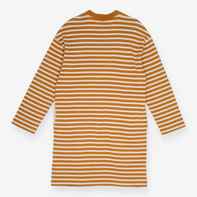 Striped Oversized Long Sleeve T-Shirt Dress