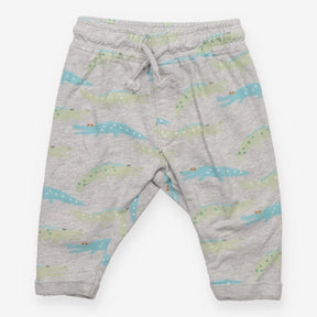 Jogger Grey with Green and Blue Crocodiles
