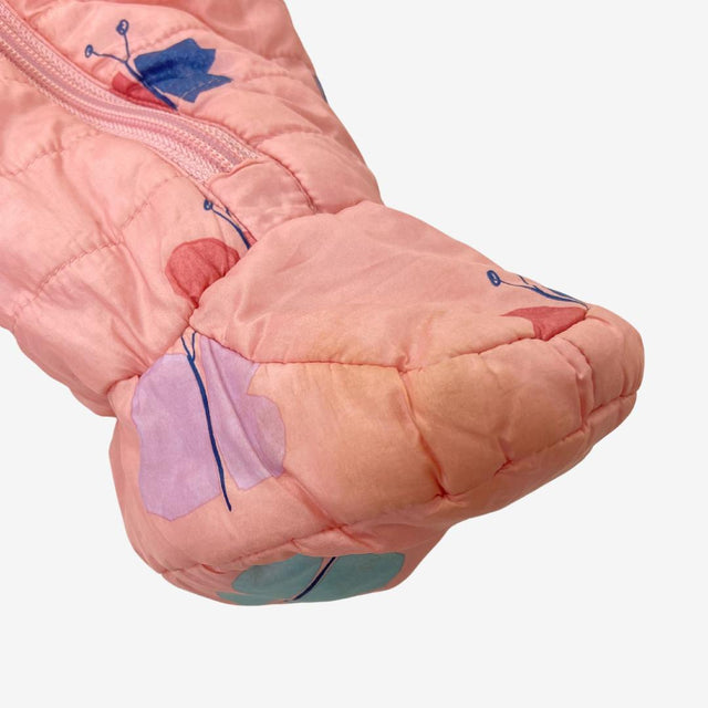 Quilted Pink Butterfly Pramsuit
