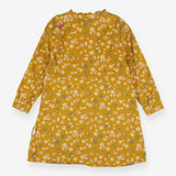 Dress mustard floral button down