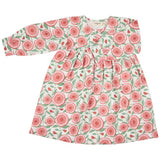 Yoke dress, large floral