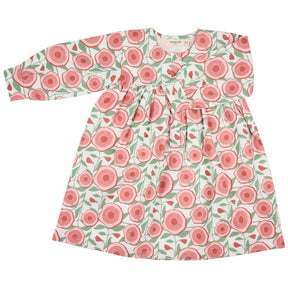 Yoke dress, large floral