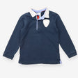 Rugby Shirt Long Sleeve Navy and Blue Stripe