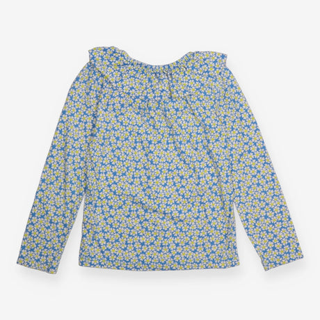 Blue long sleeve t-shirt with daisies