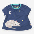 Blue Sleeping Cat T-shirt