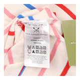 Pink Blue White Striped Cotton Breton Top
