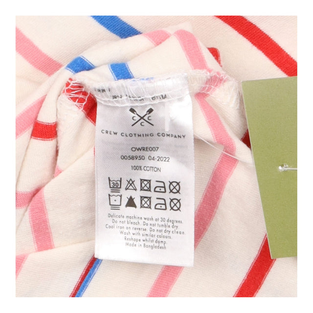 Pink Blue White Striped Cotton Breton Top