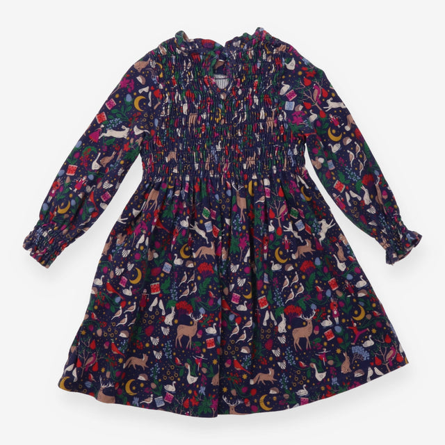 Dress long sleeve navy Twelve Days of Christmas