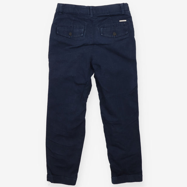Trousers navy chino check lining Autograph