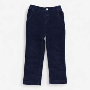 Cords Navy with Pink Ditsy Lined Pockets