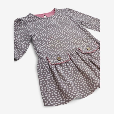 Dress Jersey Brown with spots and Pockets