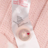 Pink knit cardigan with bunny pockets