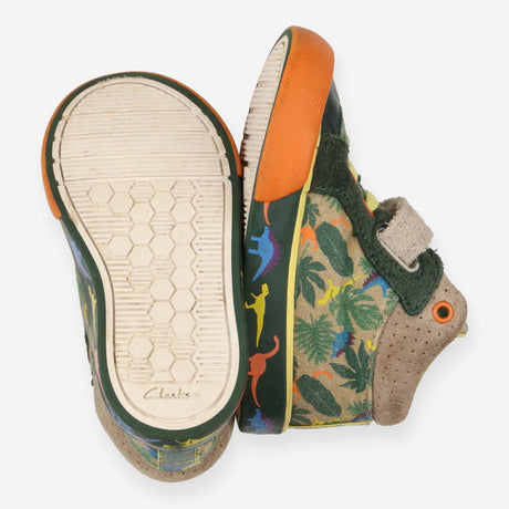 High Tops Frugi x Clarks Khaki Jungle Print