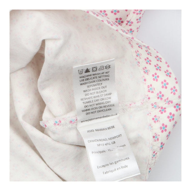Collared Top Pink Flower Print