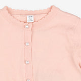 Cardigan Pink with Pearl Buttons