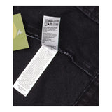 Washed Black 100% Cotton Button Front Denim Jacket