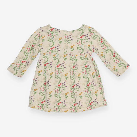 Cream Long Sleeve Dress with Florals