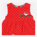 Dress red cord festive robin and deer