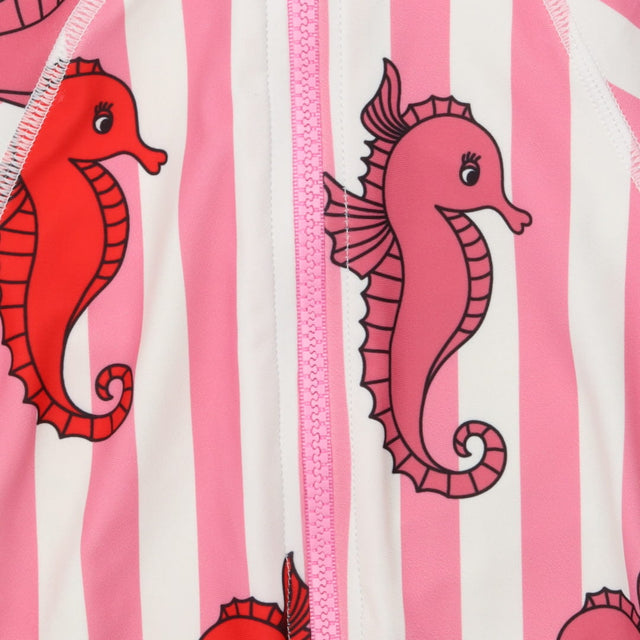 Swimsuit Pink Stripe Seahorse 