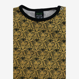 Top Long Sleeve Yellow Tiger Print