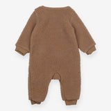 Brown Fleece One Piece with Teddy Face